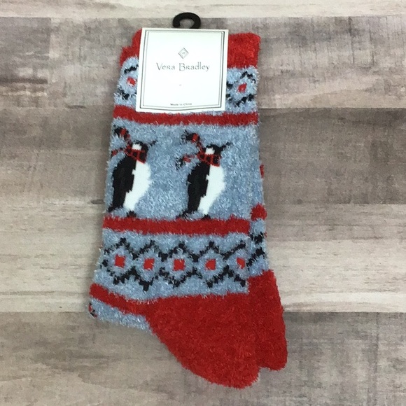 Vera Bradley Accessories Ver Bradleycozy Penguin Fair Isle Socks